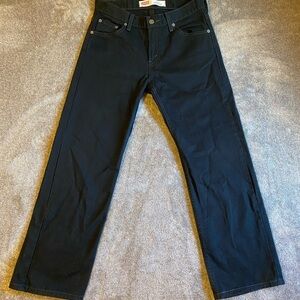 Levi's Black Straight Jeans Classic Fit